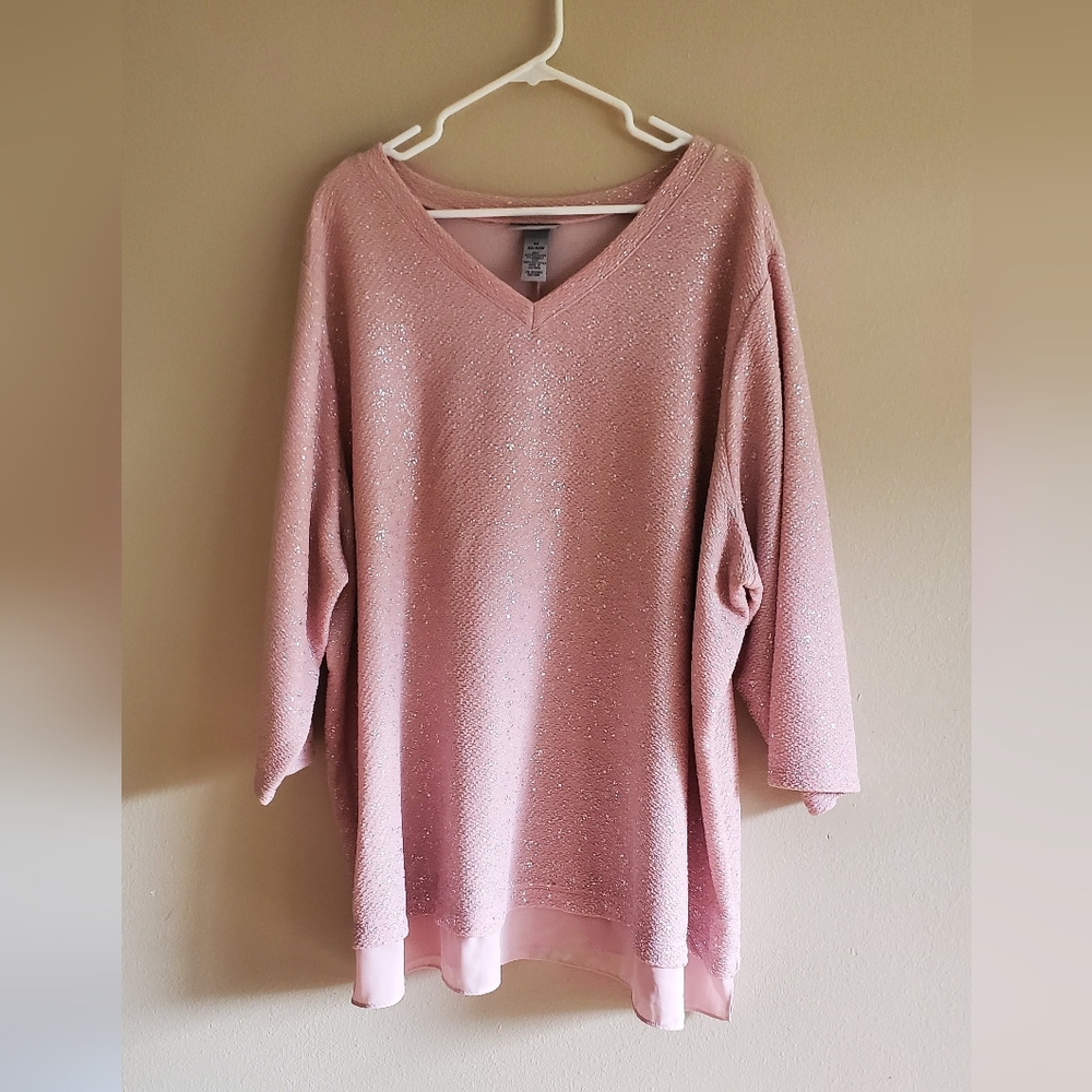 Sparkling Pink Long Sleeve Top